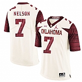 Oklahoma Sooners 7 Corey Nelson White 47 Game Winning Streak College Football Jersey Dzhi,baseball caps,new era cap wholesale,wholesale hats